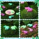 Soulchen 24 Pcs 3D Printed Axolotl Figures Charms Sensory Mini Fidget for Axolotl Graduation Party Favors Birthday Party Supplies Tiny Animal Figures for Graduation Animal Gift (Gradient)