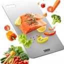 Titanium Cutting Board,100% Pure Titanium Kitchen Cutting Board, Non-Toxic & Dishwasher Safe, Durable and Hygienic for Meat, Fruit & Vegetables (16.1L*10W)