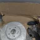 MOTOREVO Front Brake Kit for CR-V 2002-2004, 281.6mm11.1in Geomet Coated & Drilled, Slotted & Vented Rotors and Ceramic Brake Pads Universal Fits 2002 2003 2004 Automotive Replacement Discs