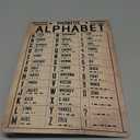 Vintage Military Decor Phonetic Alphabet Poster Pilot Gifts for Aviation Lovers Airplane Wall Poster Art Army Office Decor Man Cave Boys Room Metal Signs 12x8 Inches