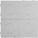 ZLLBTMO 4PCS 5MM Fuse Beads Boards Large Square Clear Plastic Pegboards Kits Iron Beads DIY Make Craft with 5 Ironing Paper (5mm)