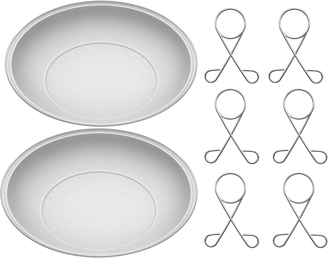 80681 Silver Ash Catcher Pan for Weber 22-inch Kettle Charcoal Grills,13-1/2" Diameter Ash Catcher Pan Replacement Parts for Weber 22-1/2" Bar-B-Kettle, Some 22-1/2" One Touch Silver Grills