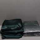 Lounsweer 8 Packs Satin Tablecloth 102 x 58 Inches Rectangle Table Cover Silk Smooth Fabric Party Table Cloth for Rectangle Parties, Holiday Dinner Wedding Banquet Decoration (Dark Green)