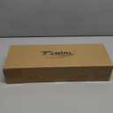 TONIAL 2 Pack Curtain Rods for Windows 48 to 84 Inch, Telescoping Splicing 3/4 Single Rods for Windows Decorative Drapery Rod 32 to 86 with Modern Finial, Silver