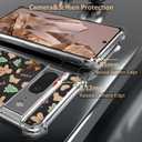 Christmas Phone Case for Google Pixel 8 - Clear Transparent Soft TPU Protective Cover with Xmas Gingerbread Man Pattern, Shockproof Cute Case for Boys Girls (6.2 Inch)