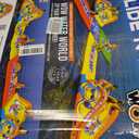 WOW Sports Giant Inflatable Floating Water Slide - 2 Lanes - 9 ft - Hi-Vis Graphics - Kids & Adults, One