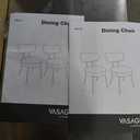 VASAGLE Boucle Dining Chairs Set of 4, Upholstered Kitchen Dining Room Chairs with Curved Backrest and Steel Frame, Modern Mid Century, Round, for Vanity, Living Room, Cream White UKDC110W14