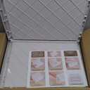 5 Pack Stackable Closet Storage Basket - Stackable Storage Bins, Multifunctional & Foldable Closet Organizer Waterproof, Wardrobe Cupboard Space-Saving Hat Storage Drawer Organizer, White