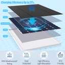 7W Solar Panel for Eufy Camera Compatible with Eufycam 2C/2C Pro/2/2 Pro/E20/E40/E, USB Solar Panel with USB-C Port Outdoor Camera, 9.8ft Cable with 360 Adjustable Bracket