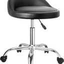 JOSTZHXIN Rolling Stool with Back,Home Office Swivel Chair Height Adjustable, Salon SPA Work Chair Shop Stool (Style 3)