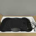 Vibration Plate Exercise Machine, 130 Levels Full Body Workout Vibrating Plate for Lymphatic Drainage Weight Loss, 450 Lbs Capacity Shake Platform with Resistance Bands Bluetooth for Women Men (Large)