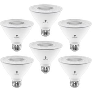 6 Pack PAR30 Short Neck LED Flood Light Bulb 10W 75 Watt Equivalent 850 Lumens Waterproof E26 4000K Cool White Super Bright PAR30 LED Bulb for Security, Led Spotlight Bulb Led Recessed Light Bulbs