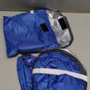 Beach Sun Shelters, Instant Sun Shade Canopy Head PopUp Canopy Automatic Shade Tent for Camping, Portable Windproof Waterproof with Mobile Phone Stand with Tent Nails, with Breathable Mesh, 70cm (Blue-Breathable -27.5in)