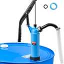 VEVOR Drum Pump, 9.5 oz. Per Stroke, Lever-Action Barrel Pump, Fits 5-55 Gallon Drums with 3-Section Suction Tube Assembly & Hose, Hand Operated, Designed to Transfer Water, Alcohol, Corrosive Liquids (Large)