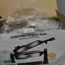 Chefman Rotating Belgian Waffle Maker, 180 Flip Iron w/ Non-Stick Plates, Adjustable Timer, Locking Lid, & Drip Plate, Space Saving Storage, Mess-Free Breakfast, Stainless Steel/Black