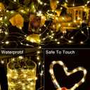 Treela 8 Pack Solar String Lights Outdoor Waterproof Each 240 Led 78ft Solar Fairy Lights Outdoor 8 Mode Led Tree Waterproof Copper Wire Garden Yard(Warm White)