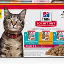 Hill's Science Diet Adult 1-6 Wet Cat Food Variety Pack, Chicken, Tuna, & Ocean Fish, 2.8 oz. Pouches, 12-Pack (EXP 09/12/26)