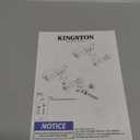 Kingston Brass KS1242AXBS Heritage Bridge Kitchen Faucet, Polished Brass, 8.5 x 8.13 x 2.25