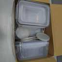 40 PCS Food Storage Containers with Lids Airtight (20 Containers & 20 Lids), Plastic Storage Meal Prep Container-Stackable 100% Leakproof & Microwave Organization and Storage Sets, Lunch Containers