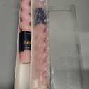 Pink Taper Candle Short Candlesticks -7 Inches Spiral Tapered Candles Small Twisted Candlestick 2pcs Funky Candle Sticks for Easter Wedding Table Centerpieces Mother's Day Home Dinner Party Decor