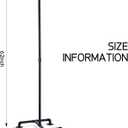 2 Way Rack 62'' Height Industrial Pipe Clothing Rack Adjustable Boutique Clothing Stand Heavy Duty with 2 Straight Arms 4 Wheels for Garment Coat Retail Vendor Display Hanging (No Wheels)