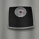 Taylor Battery Free Analog Scales for Body Weight, 330LB Capacity, Easy to Read Large 4.25-inch Dial, 10.3 x 10.6-inch Vinyl Mat Platform, Black
