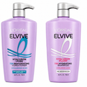 L'Oreal Paris Elvive Hyaluron Plump Shampoo and Conditioner Set for Dehydrated, Dry Hair with Hyaluronic Acid Care Complex, 1 Kit (2 Products)