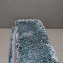 Yimobra Long Bathroom Rug Non Slip 44x24 Inch, Extra Thick Soft Absorbent Chenille Bath Mat, Machine Washable Bath Rugs for Bathroom Floor, Tub and Shower, Home Decor Accessories, Greyish Blue