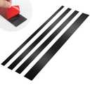 304 Brushed Stainless Steel Sheet Gap Filler, Self-Adhesive Metal Gap Filler Trim Strip for Wall Oven/Microwave Combo/Range/Cooktop, 30" Long, 1.5'' Wide, 20Ga Thickness  (Black)