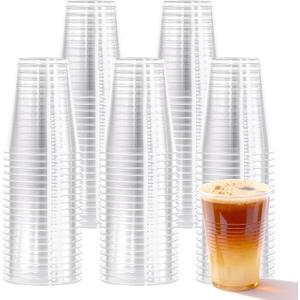 7 oz Plastic Cups,504 pack-Clear Disposable Drinking Cups, Water Cups for Cold beveragesPlastic Clear Cups for Party, Graduation, Travel, Holiday, Events, Birthday