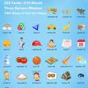 German and English Talking Flash Cards for Toddlers, 510 Sight Words Bilingual Learning Toys for Children, Autism Pocket Speech Therapy Toys, Deutsch Vocabulary Educational Flashcards