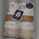 Gerber Unisex Baby 100% Cotton Flannel Receiving Blankets 30x30 Inches (Pack of 4), Boho Rainbow, One Size