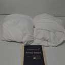 Ranunculus Fitted Sheet Soft Sheet White Standard 2 Pack