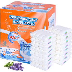 Toilet Cleaner with 48ct Flushable Toilet Refills, Lavender Scent
