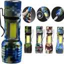 LED Flashlights -Camping Mini Pocket Flashlights with High Lumens, 60 Hour, Camouflage Zoomable Beam - Powerful, Bright, Light Weight Tactical Flash Light for Outdoor/Home