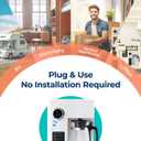 Bluevua RO100ROPOT Countertop Reverse Osmosis Water Filter System, Portable RO Filtration with Remineralization, No Installation, WQA Certified - ROPOT-UV, 6-Stage RO