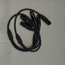 2FT XLR Female to Dual Male Y Splitter Cable, XLR Y Cable Splitter 1 Female to 2 Male for Micphone Mixer- 2Pack