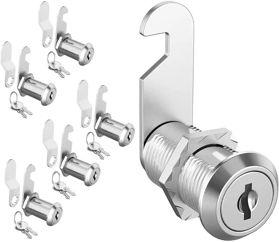 5PCS Cam Locks 5/8" Cabinet Thumb Lock for Camper, Trailer, Motorcycles, Mailbox, Drawer 5PCS Cam Locks 5/8" Cabinet Thumb Lock for Camper, Trailer, Motorcycles, Mailbox, Drawer