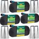 Hlinker 2026 Flat Soaker Hose 200 ft (50ft 4Packs) with Stake for Garden, Linkable Drip Hose Diy Automates Garden Irrigation System Saving 90% Water, Dual-layer Leak-free Design Water Hose with Holes