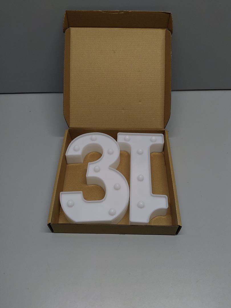 13th Birthday Decorations for Girls Boys,13th Birthday Party Decorations for Centerpieces Table,Light Up Numbers 13 Sign for Party Backdrop Wall Decor for 13 Wedding Anniversary Decoration