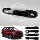 Car Door Handle Cover for Subaru Crosstrek 2018-2024Forester Impreza Ascent 2019-2024 Auto Exterior Accessories Handle Protectors Covers Wrap Decoration ABS Gloss Black
