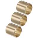 uxcell 3pcs Sleeve Bearings 7/8" Bore 1" OD 1" Length Cast Brass Self-Lubricating Bushing