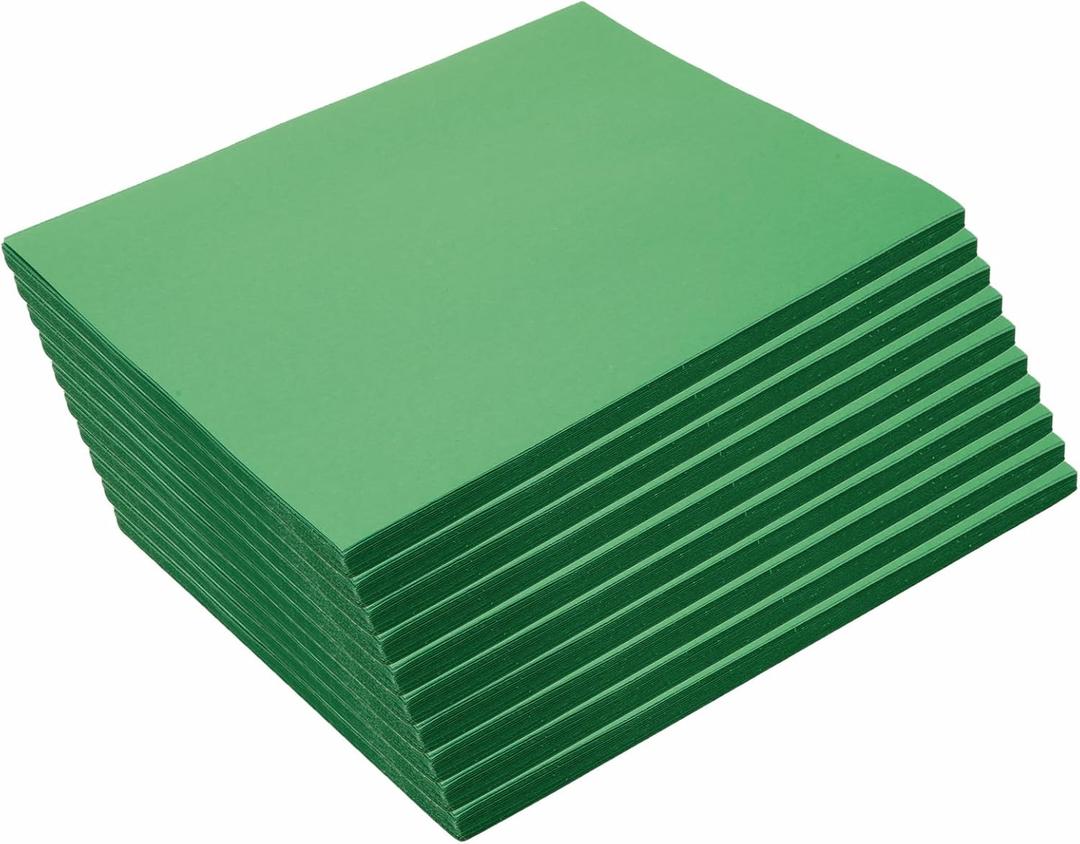Colorations Construction Paper,Holiday Green,9 inches x 12 inches,200 Sheets,Heavyweight Construction Paper,Crafts,Art,Kids Art,Painting, Coloring,Drawing,Creating,Paper,Art Project