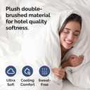 Duvet Cover Queen Size Set - Extra Soft Queen Duvet Cover 90" x 90" with 2 Pillow Shams - Hotel Luxury, Easy Care & Fade Free with Zipper Closures and Ties - Comfy, Cozy & Breathable (Antique White)