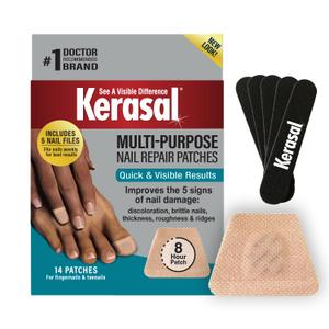 Kerasal Multi-Purpose Nail Repair Patches 14ct and Pack of 5 Files Kerasal Multi-Purpose Nail Repair Patches 14ct and Pack of 5 Files