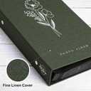 Lanpn Photo Album 4x6 300 Pockets, Linen Photo Albums Holds 300 Horizontal Pictures Only Green