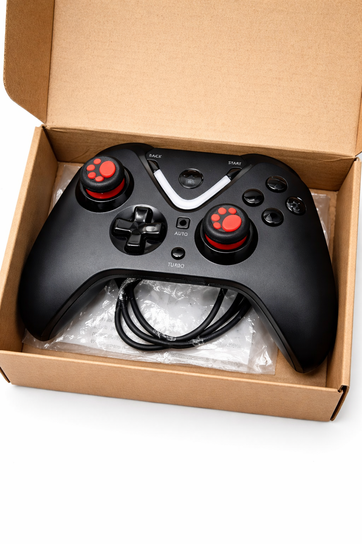 ROTOMOON Wireless Game Controller with LED Lighting Compatible with Xbox One S/X, Xbox Series S/X Gaming Gamepad, Remote Joypad with 2.4G Wireless Adapter, Rechargeable Battery