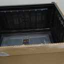 Hanyi 140 QT 4-Tier Storage Bins with Lids, Collapsible Cabinet, Black