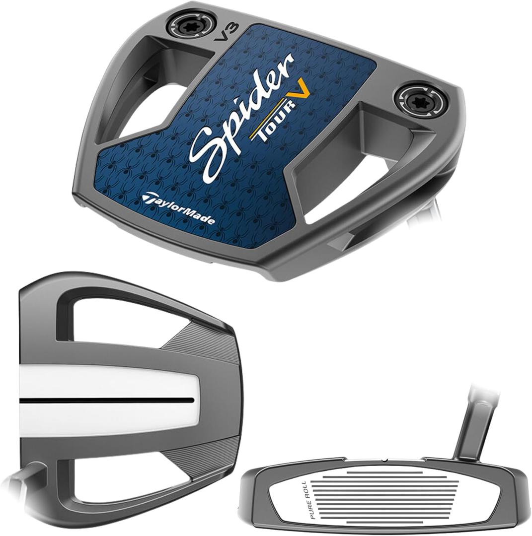 New TaylorMade Spider Tour V V3 Putter, Slant Neck, Right Hand (35")