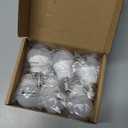 E12 Dimmable 60W Equivalent LED Light Bulbs, A15 6W Ceiling Fan Light Bulbs Warm White 3000K, Candelabra Base Globe Shape LED Bulbs, 600 Lumen, 6 Pack